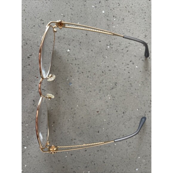 TURA Eyeglasses Mod. 154 CHA Gold Oval Full Rim Eyeglasses Frames ONLY 53-17-135 - Picture 2 of 13